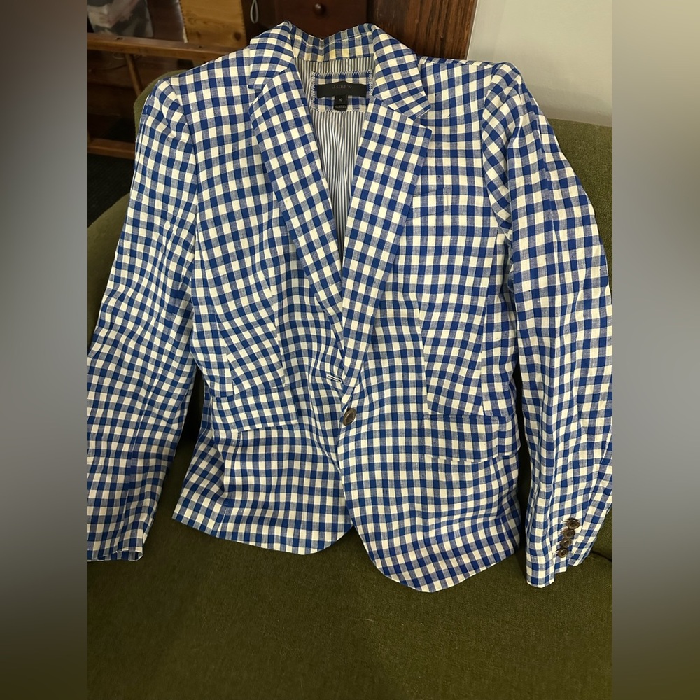 J Crew Linen Blazer, sz 10